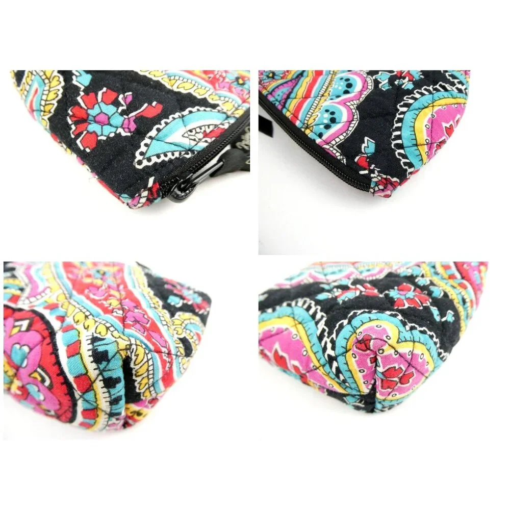 Vera Bradley Parisian Paisley Zip Cosmetic Case w/Mirror‎